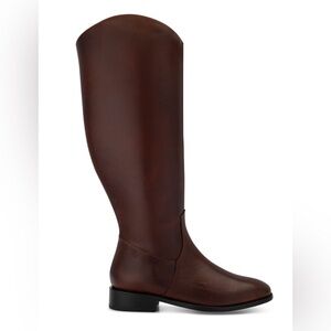 New Amendment Drotning WIDE CALF Riding Boot In Brown